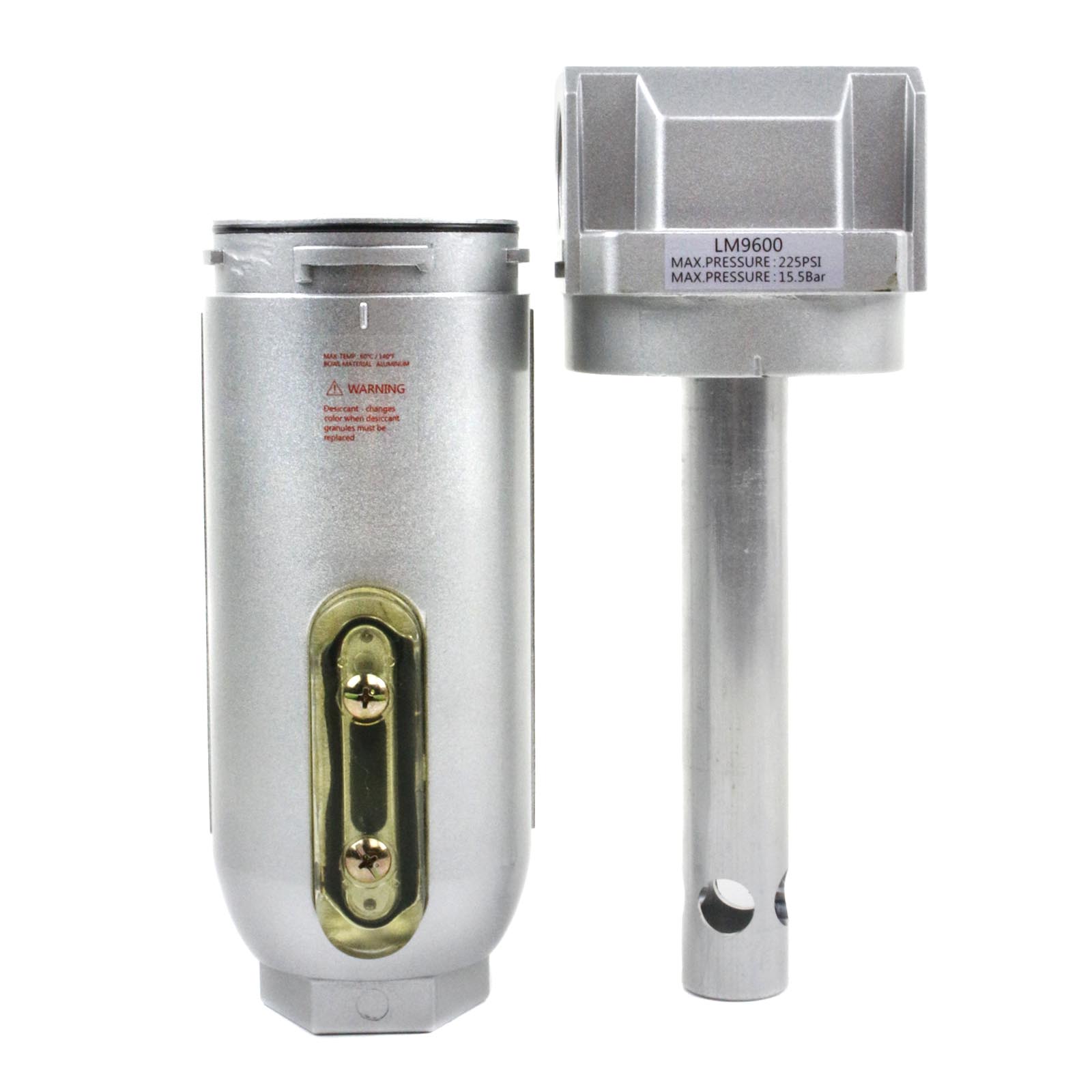 1" Compressed Air In Line Filter Desiccant Dryer Moisture Water